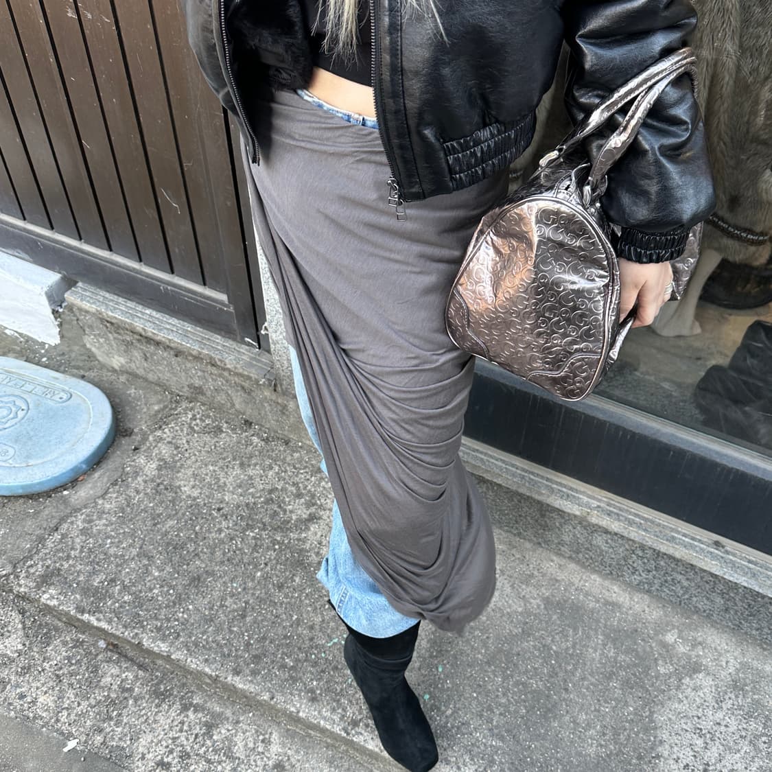 헬무트 랭 비대칭 레이어드 스커트 상품이미지9