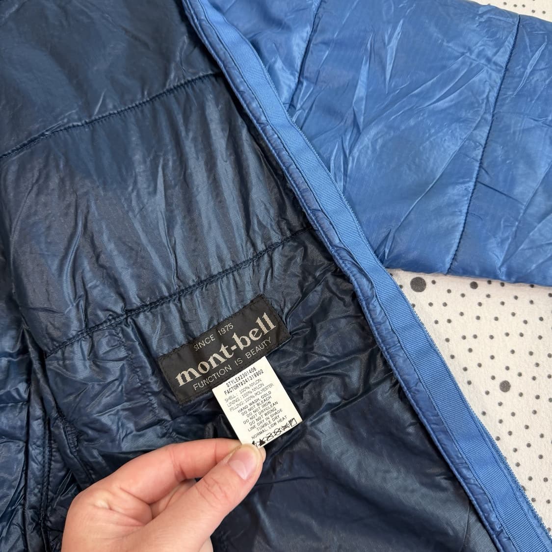 10s 몽벨 U.L. 써마랩 파카 블루 상품이미지6