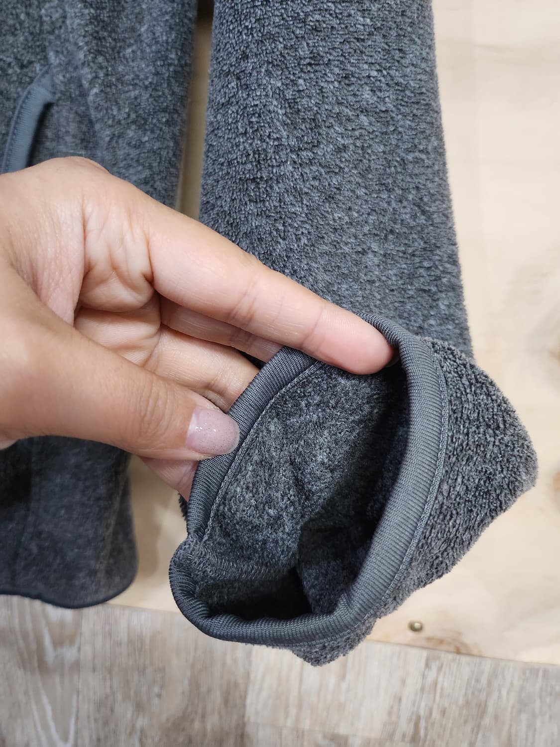 1034) 유니클로 그레이 후리스 집업 자켓 상품이미지5