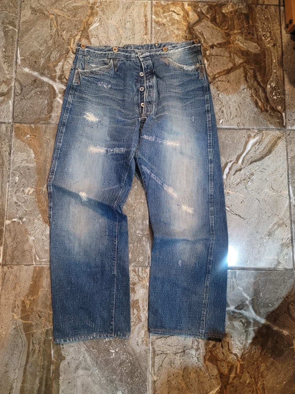 웨어하우스 덕디거 하드워시 데님팬츠  상품이미지1