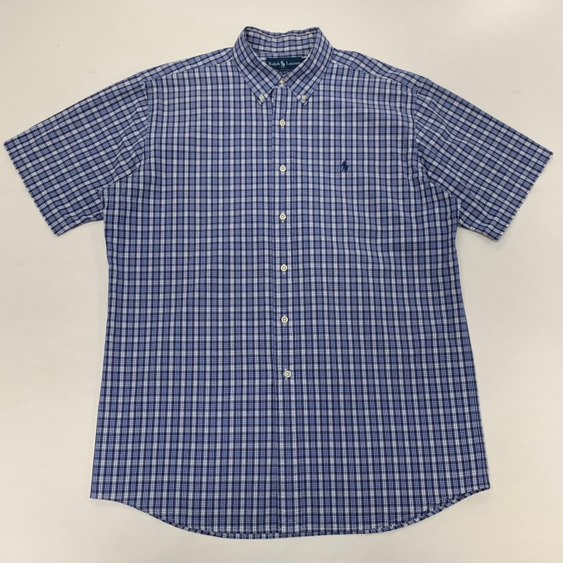 폴로랄프로렌 체크셔츠 반팔남방 (L) 상품이미지1