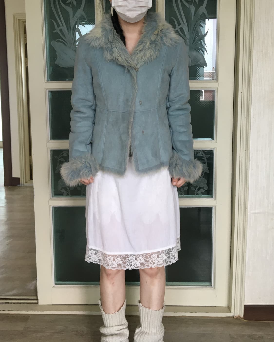 Fake fur blue mustang 상품이미지8