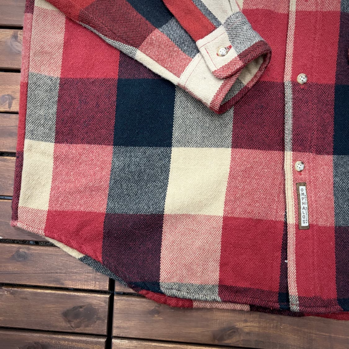 Omphalos 플란넬 체크 셔츠 (XL) 상품이미지5