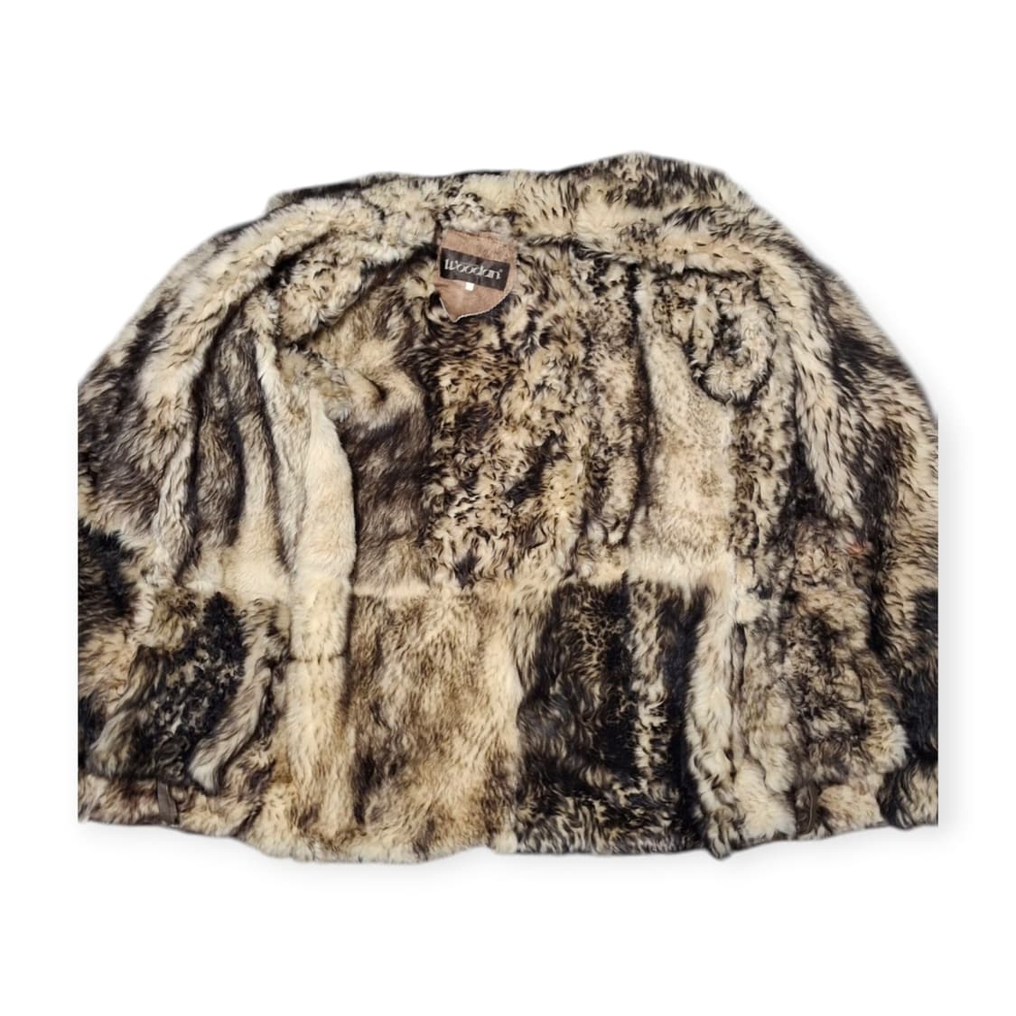 WOODAN 양털 무스탕 리얼레더 퍼 무스탕 빈티지 가죽코트 상품이미지3