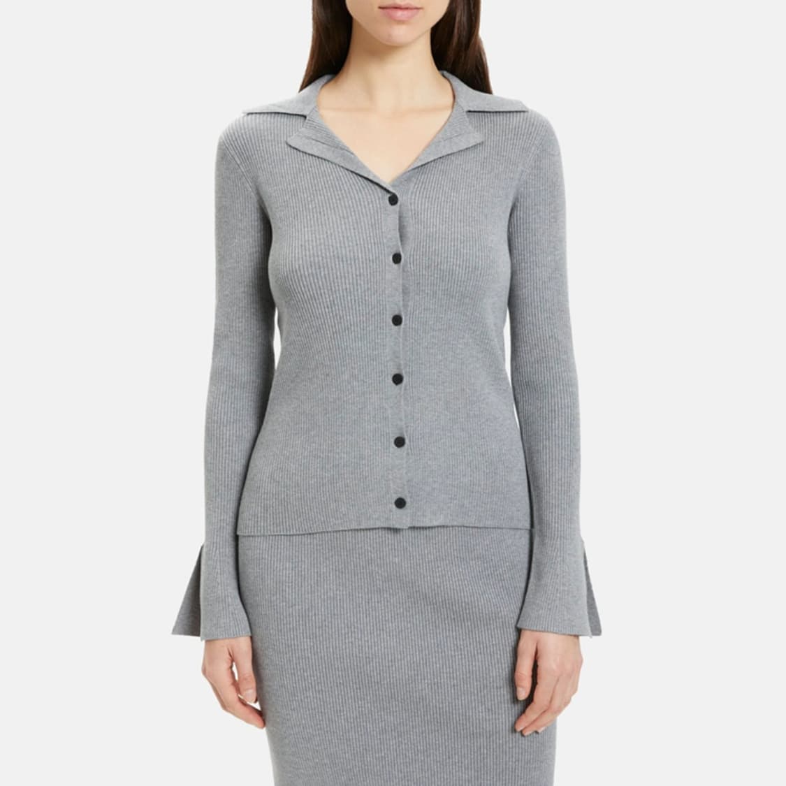 띠어리 골지 스트레치 니트 셔츠 상품이미지1