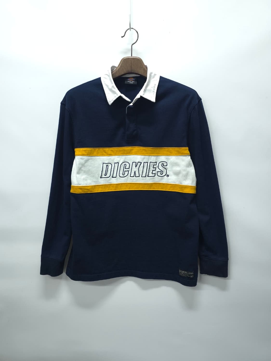 디키즈(DICKIES) 배색자수 럭비티 ( 95-100 ) 상품이미지1