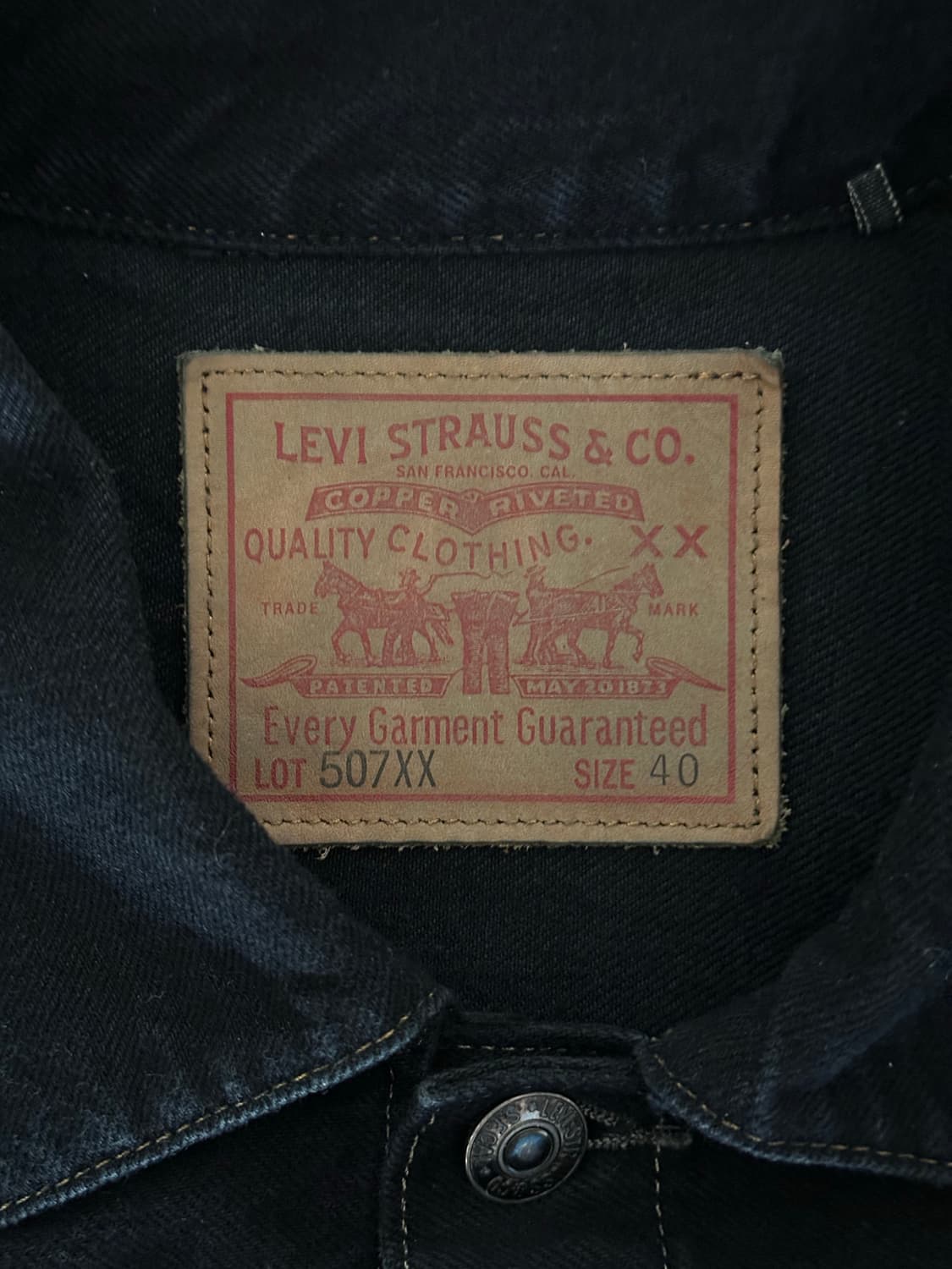 [m] lvc 507xx 블랙리자드 세컨드 자켓 상품이미지3