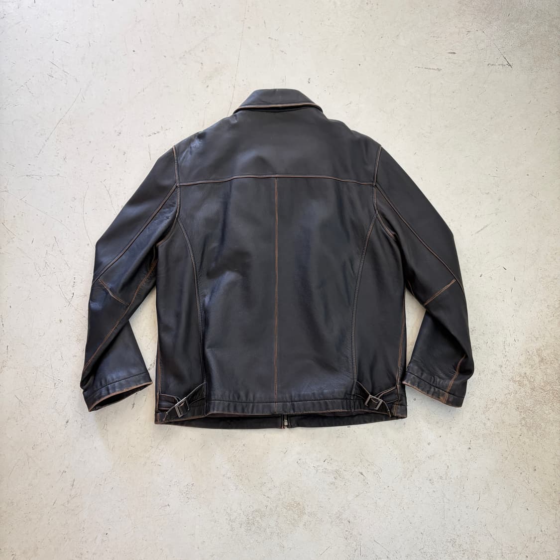 Kirkland 빈티지 양가죽 싱글 가죽자켓 M 상품이미지9