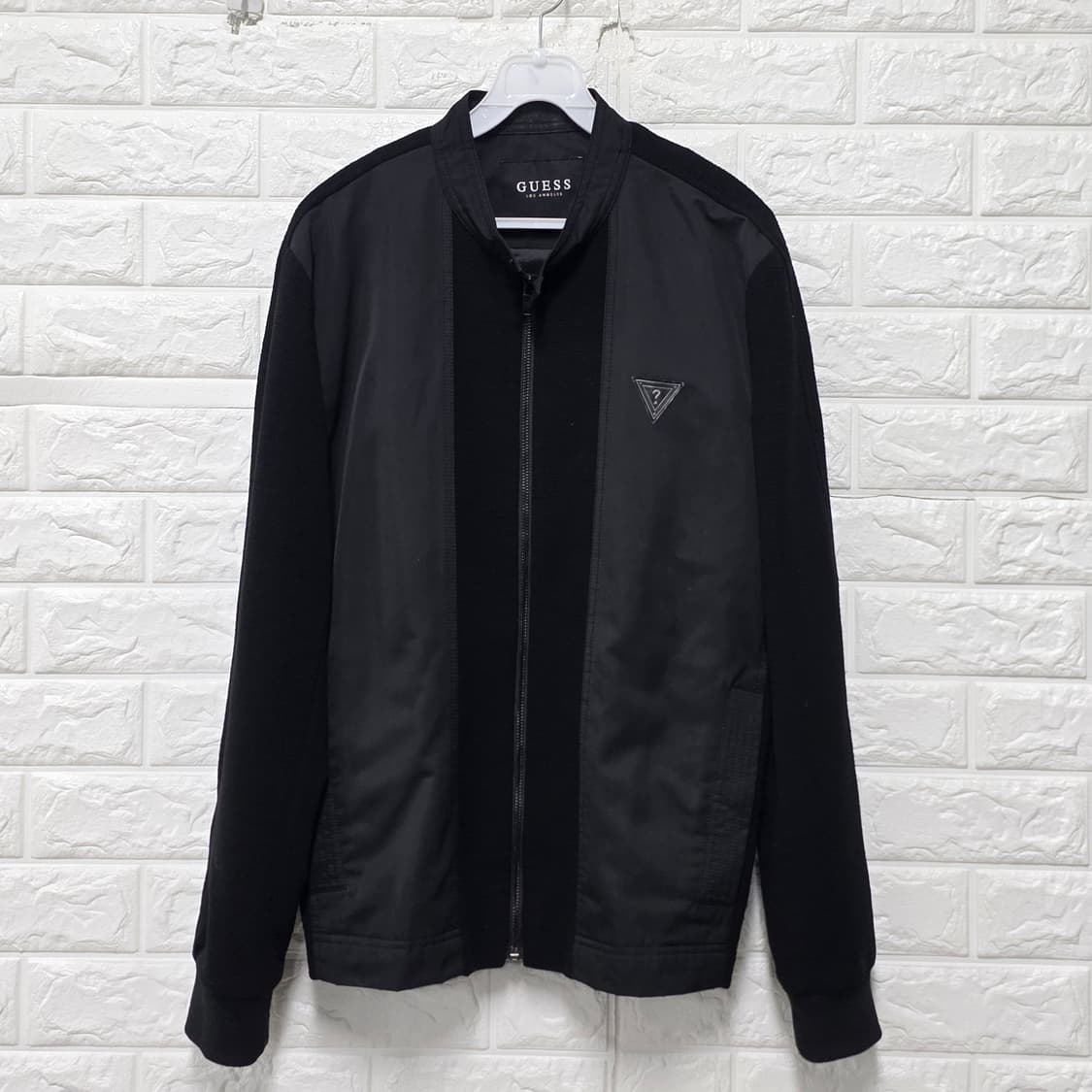 택포_ 게스 남성 블랙 봄버 자켓 L 상품이미지1
