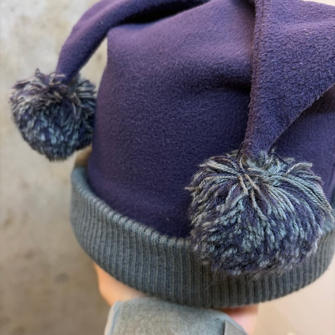 USA 빈티지 파워퍼프걸 더블방울 투톤 비니 상품이미지7