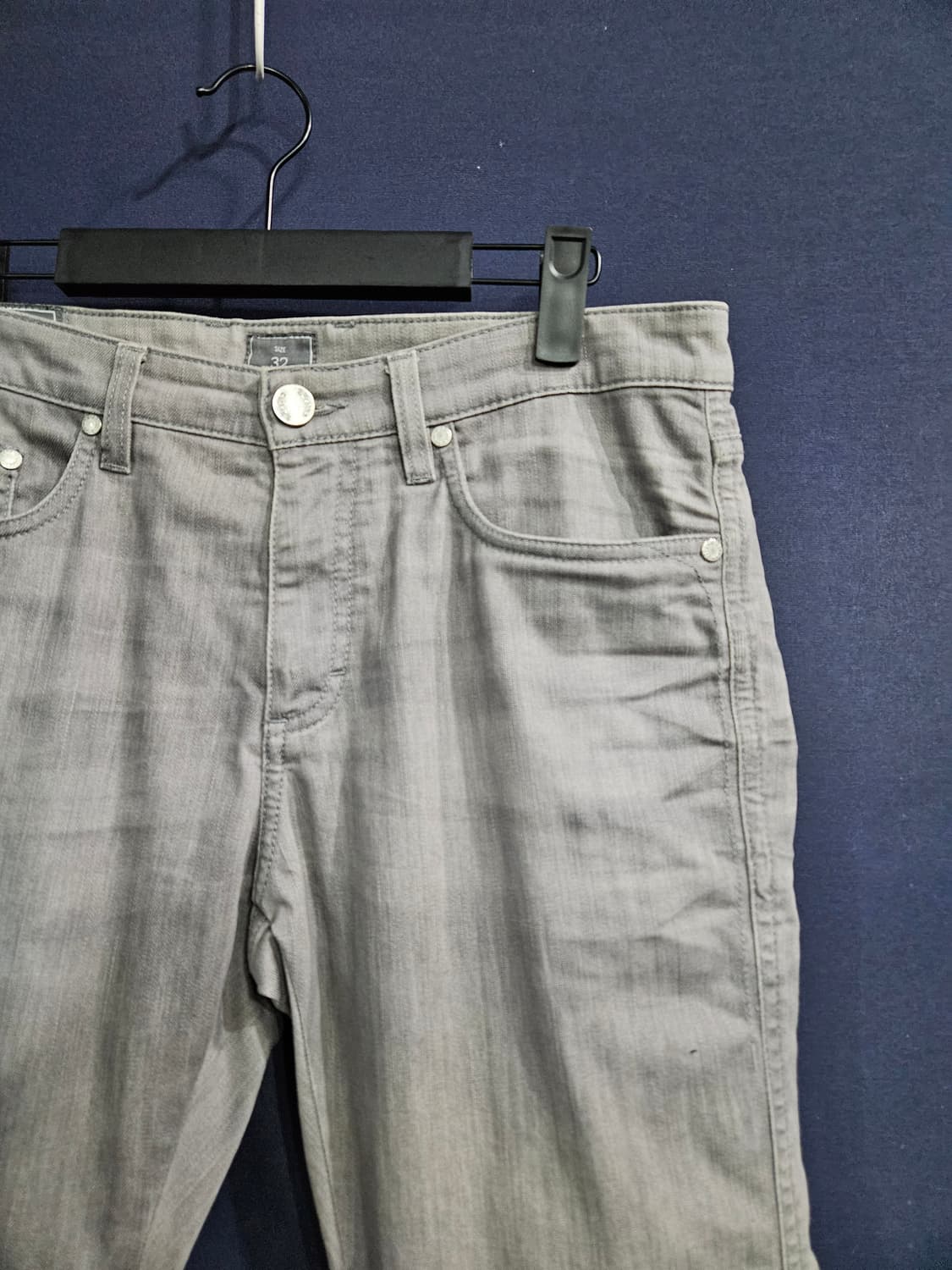 지 제냐 그레이 남성 슬림핏 허리 32 데님팬츠  상품이미지4