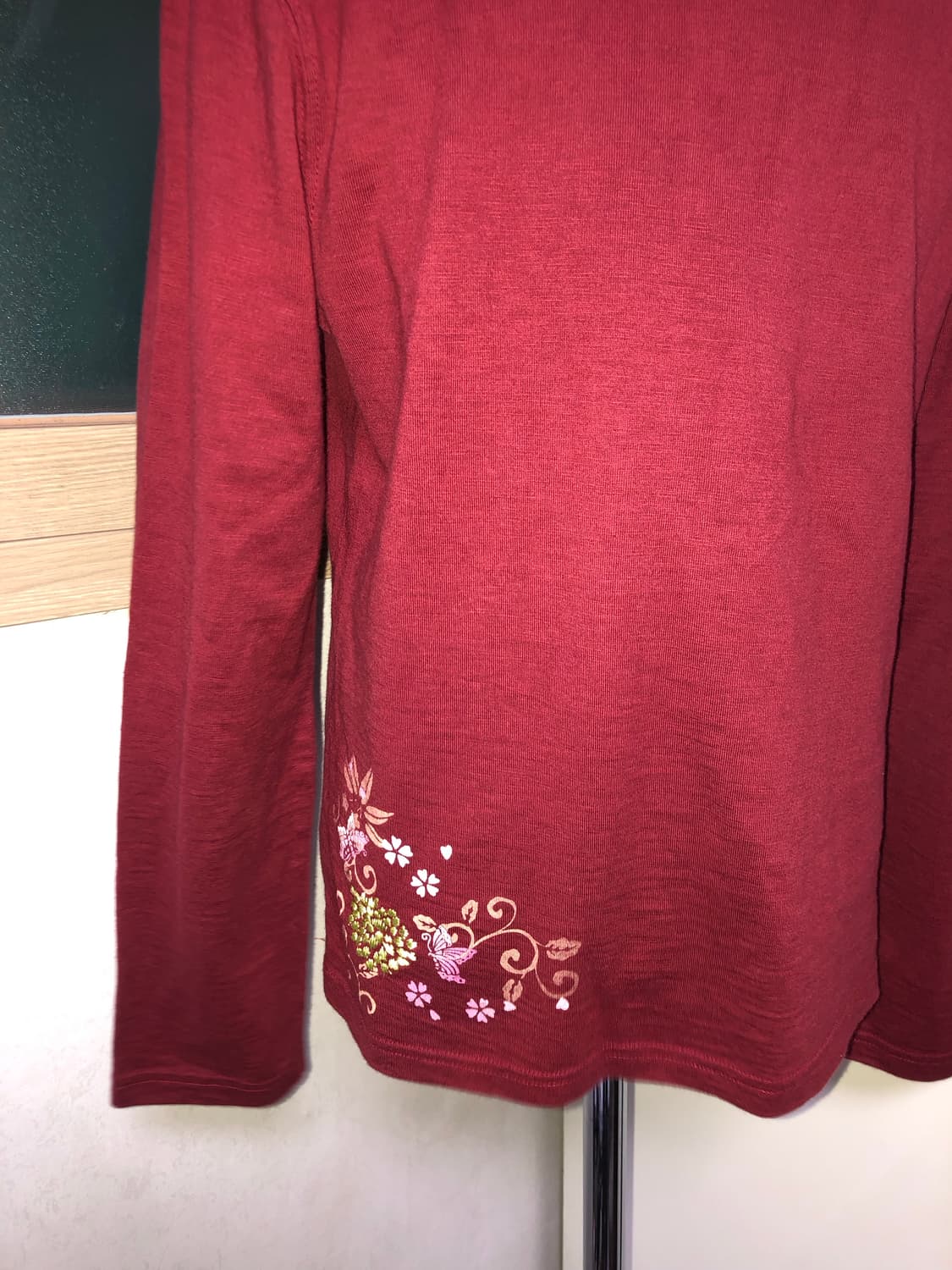 빈티지 구제 오리엔탈 자수 긴팔 티셔츠 롱슬리브 y2k 상품이미지7