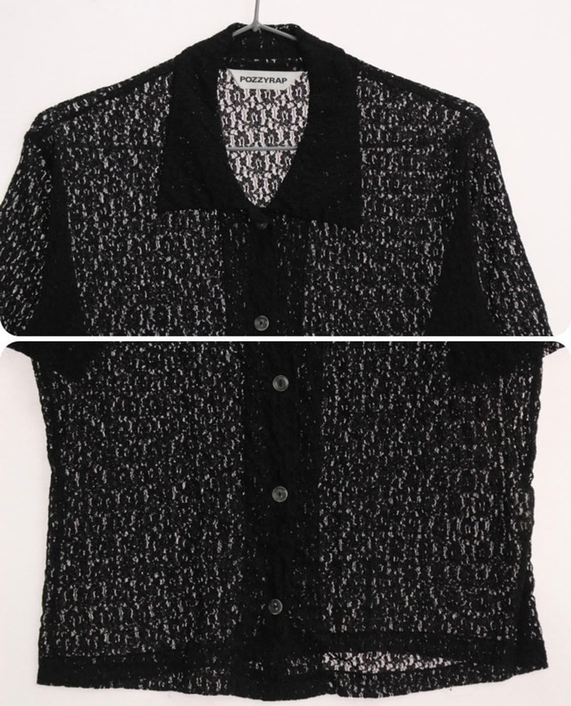 레이스 빈티지 카라 반팔 티셔츠 블라우스  상품이미지2