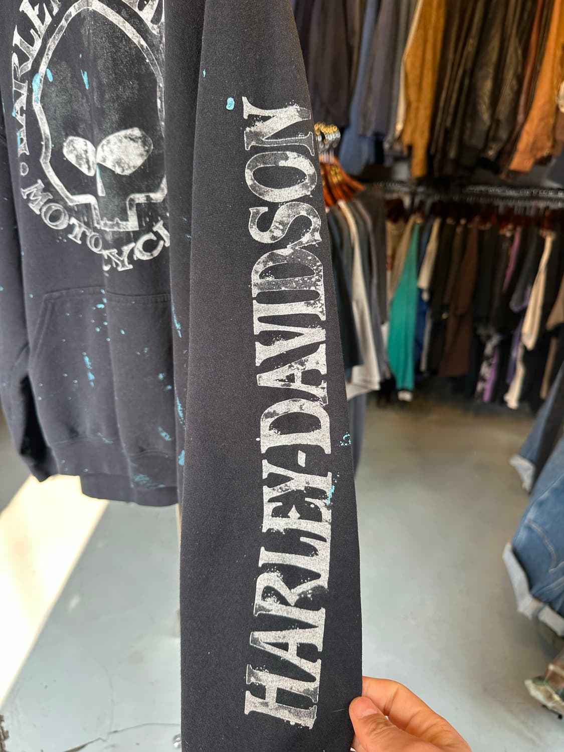 할리데이비슨 프린팅 페인팅 스웻 후드 상품이미지7