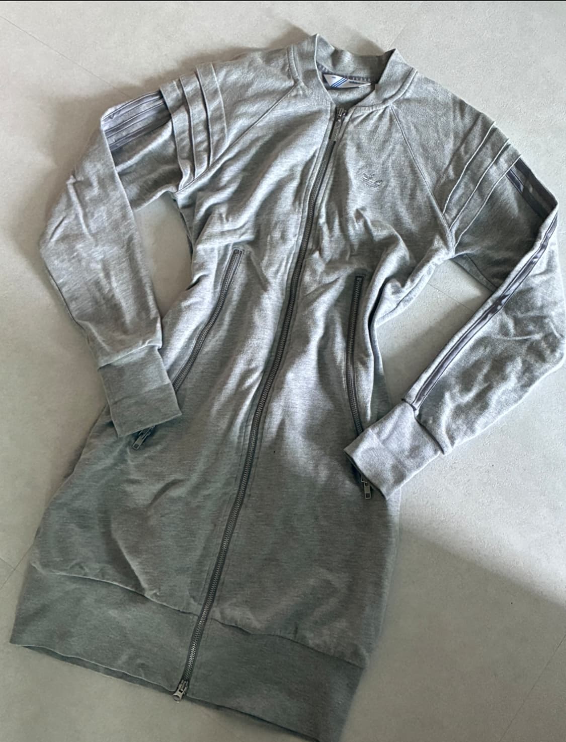 아디다스 그레이 후드집업 원피스 상품이미지1