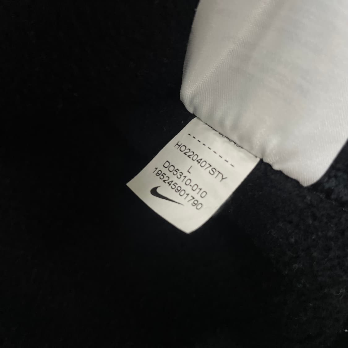 나이키 x 스투시 워시드 플리스 크루넥 맨투맨 블랙 상품이미지6