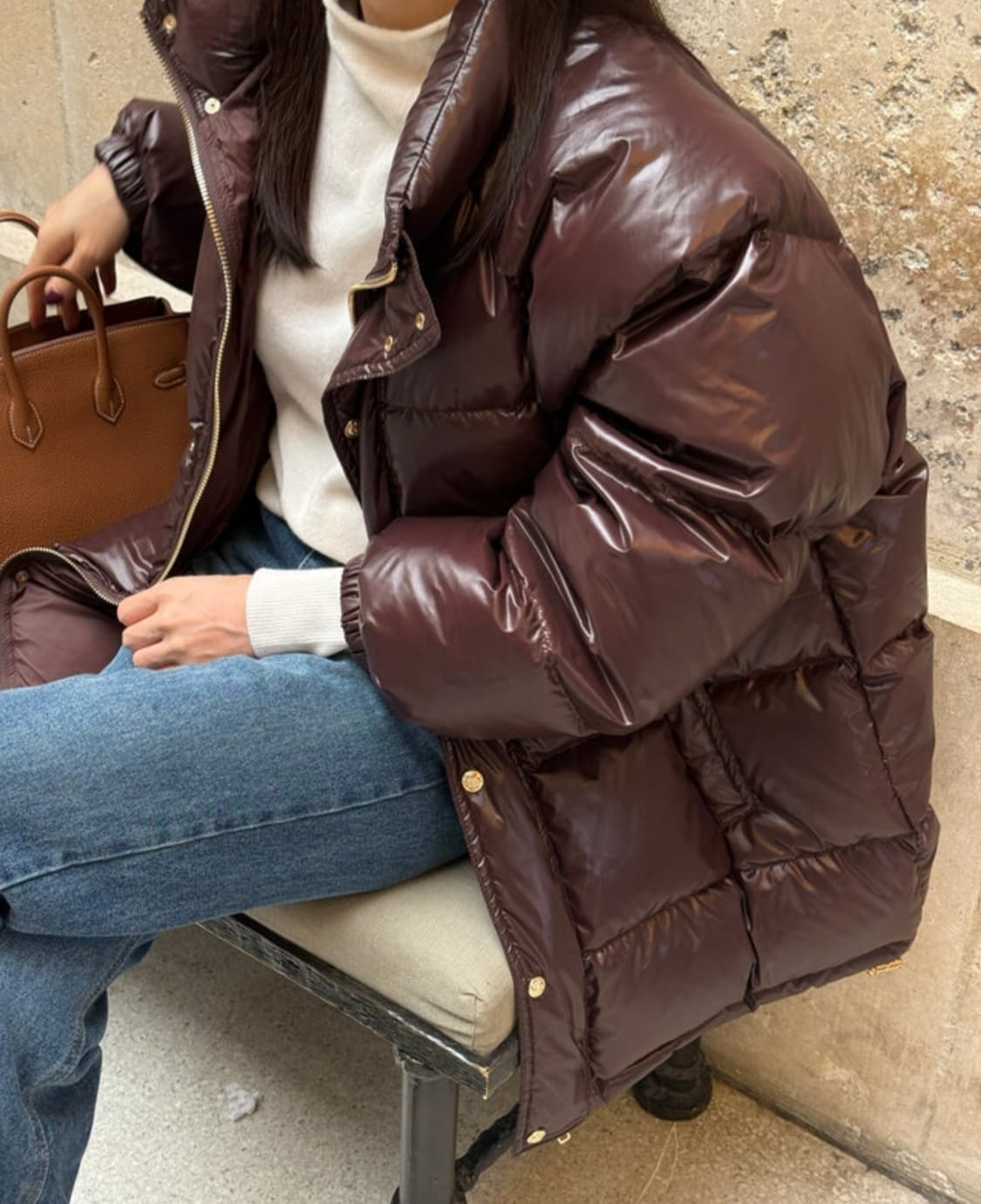 츄니토리 마레덕다운패딩 브라운 상품이미지2