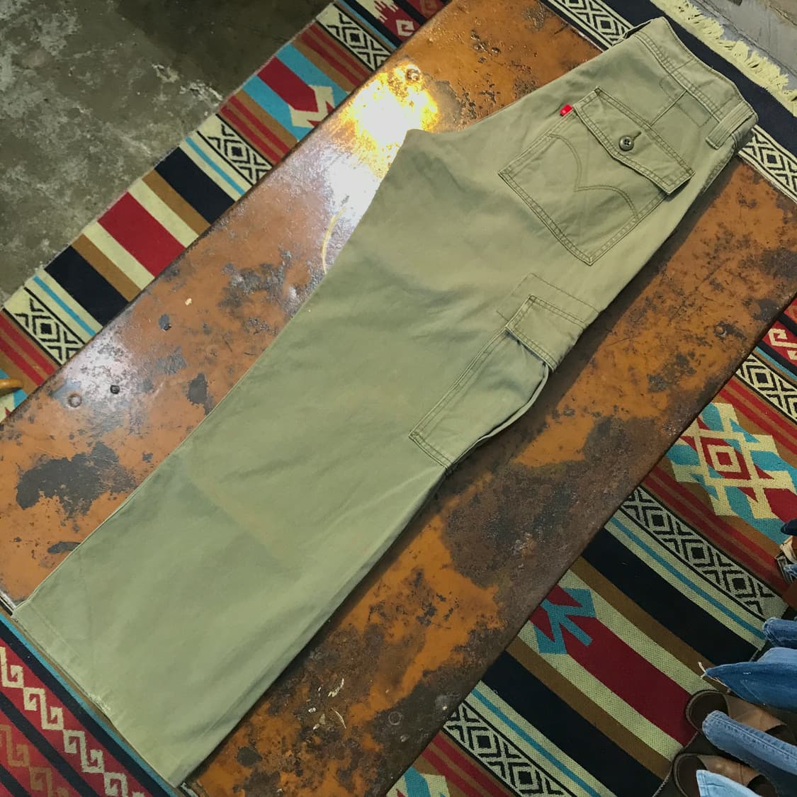 리바이스 카키 카고 팬츠 허리 33 사이즈  상품이미지2