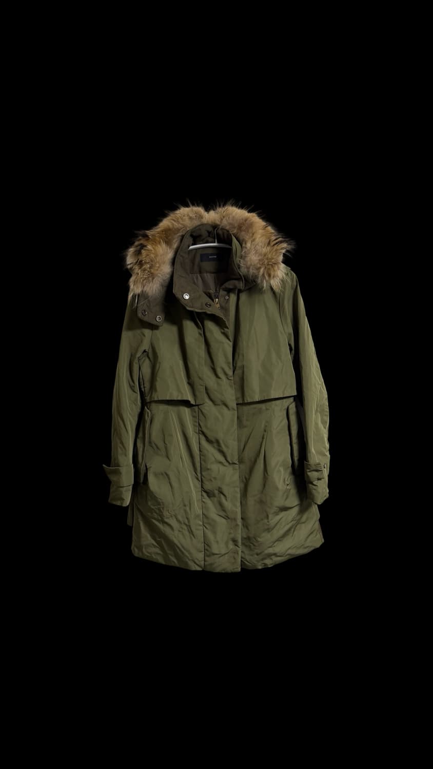 시스템 퍼 트리밍 후드 다운 점퍼 상품이미지1