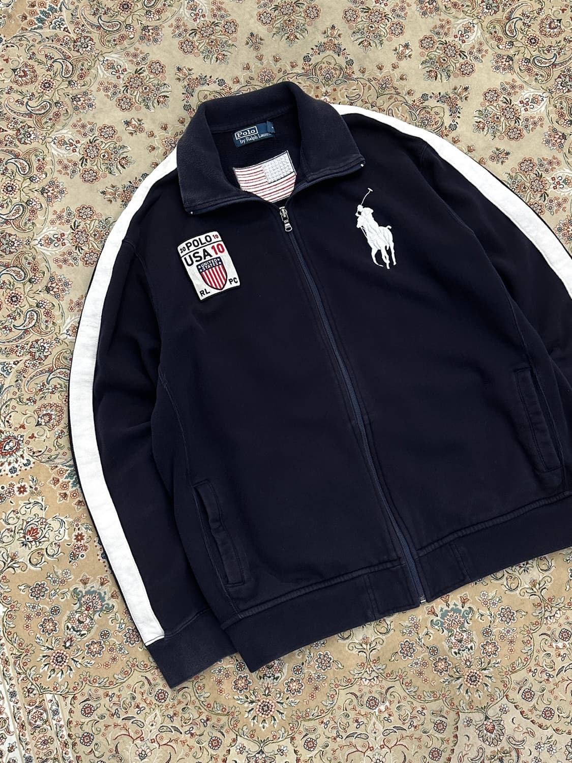 폴로 랄프로렌 네이비 USA 성조기 빅포니 스웻집업  상품이미지2