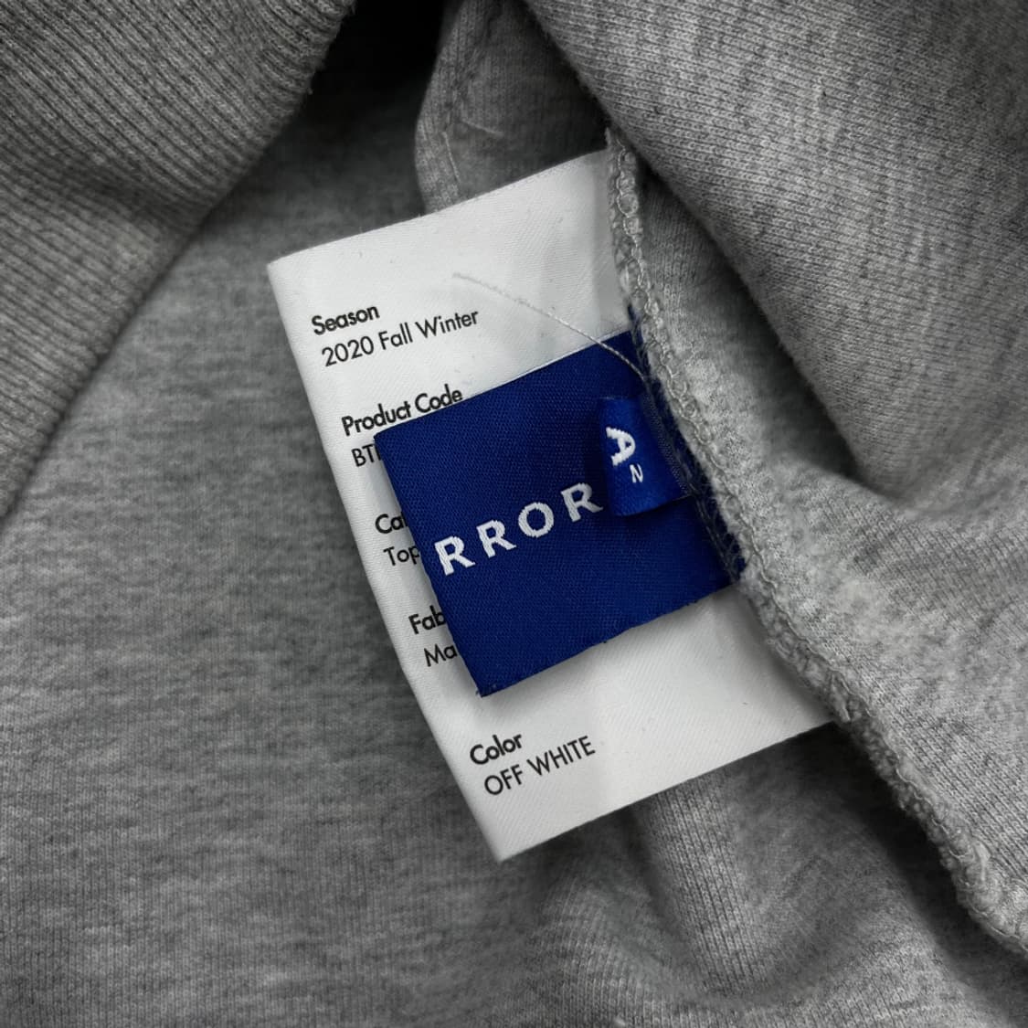 아더에러 x 메종키츠네 폭스 헤드 그레이 맨투맨 상품이미지5