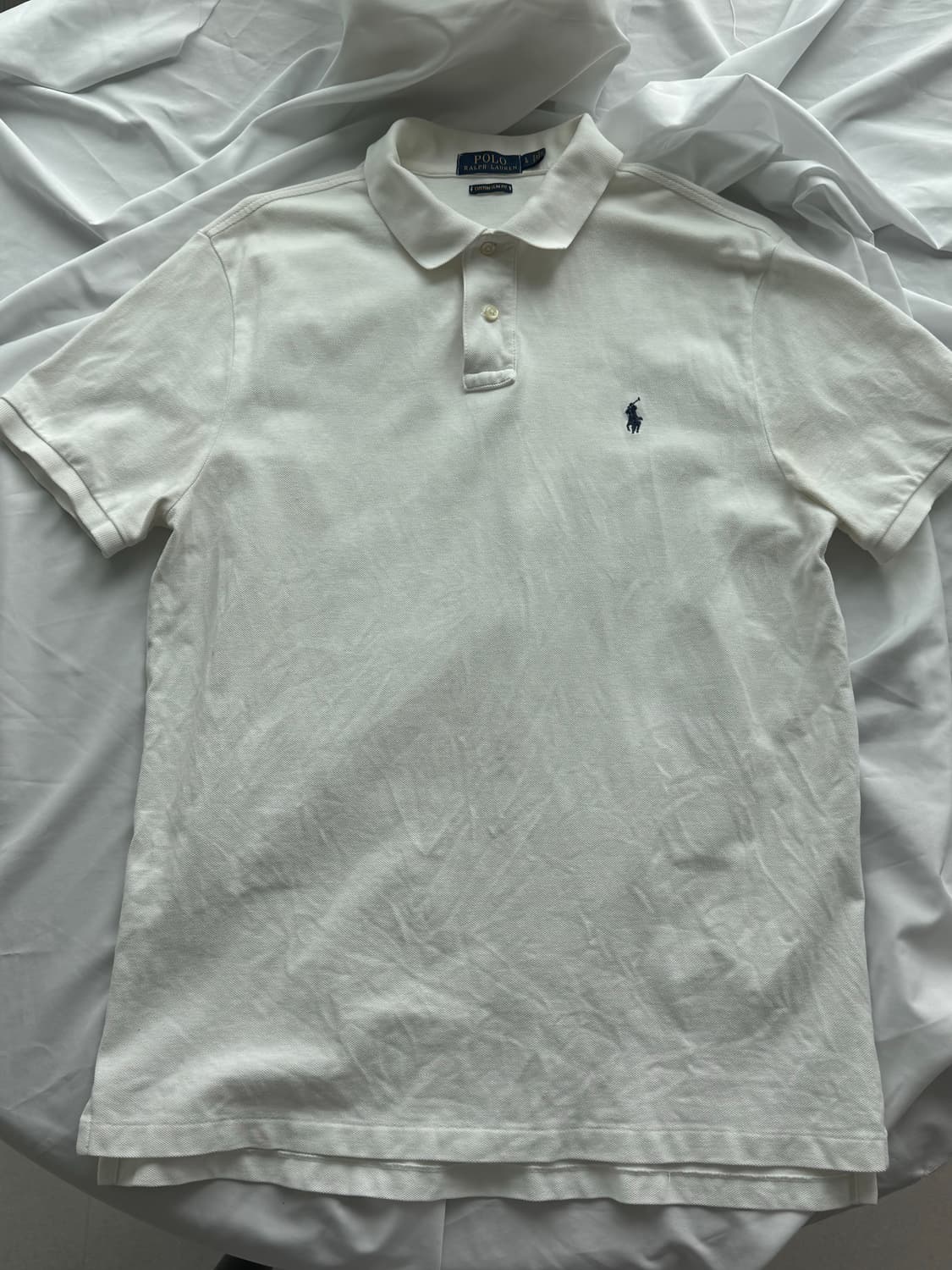 폴로 랄프 로렌 남성 커스텀 슬림핏 메시 폴로 셔츠 상품이미지2