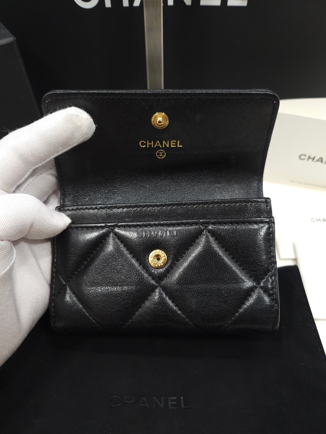 [정품] 샤넬 19 플랩 카드홀더 AP1790 상품이미지7