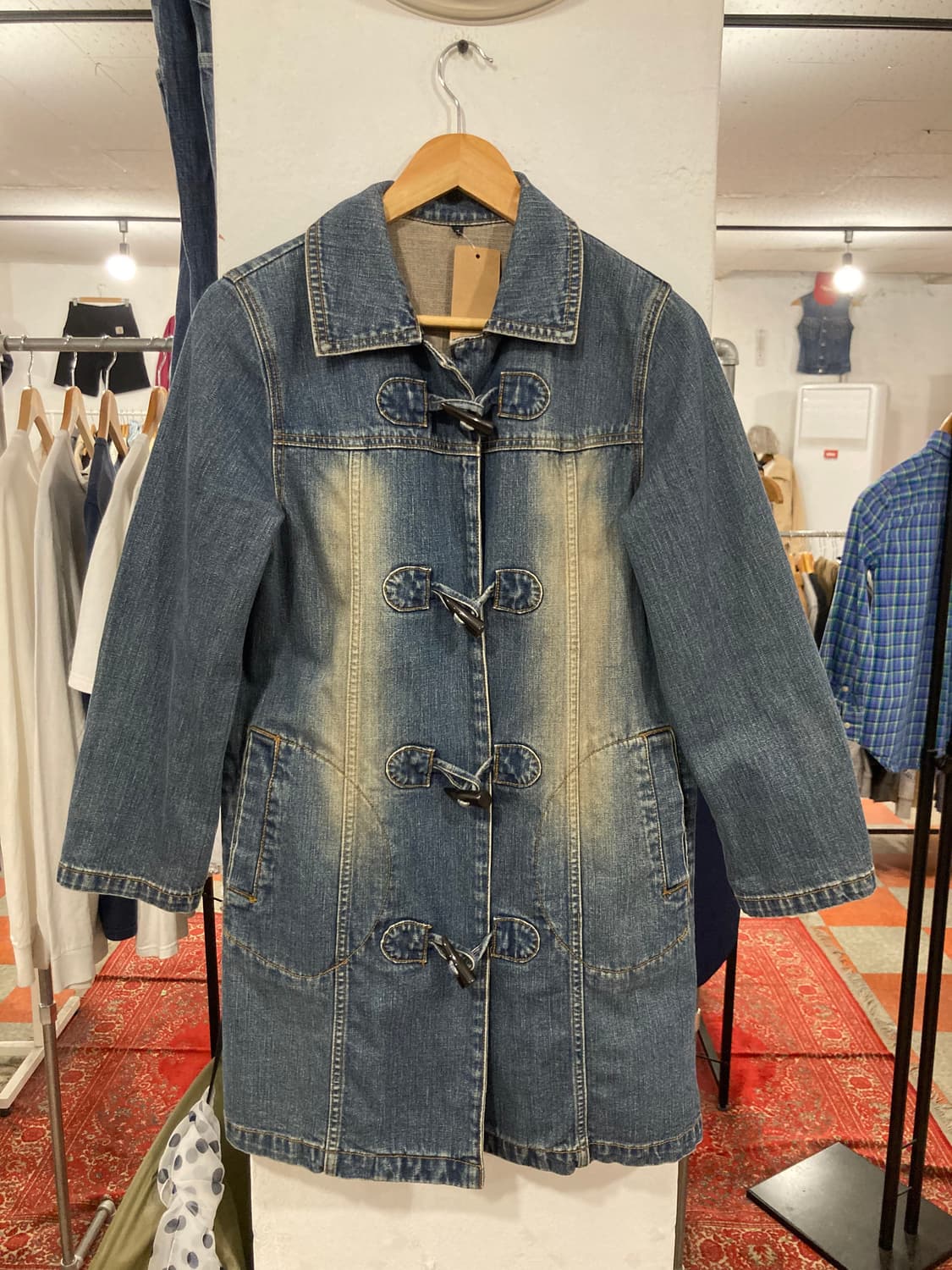 데님 떡볶이 코트 상품이미지2