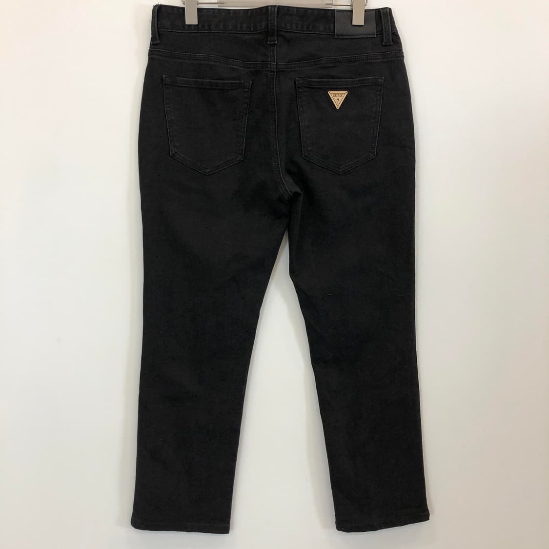 게스 프리미엄 금장 크롭 데님진 32 인치 상품이미지3