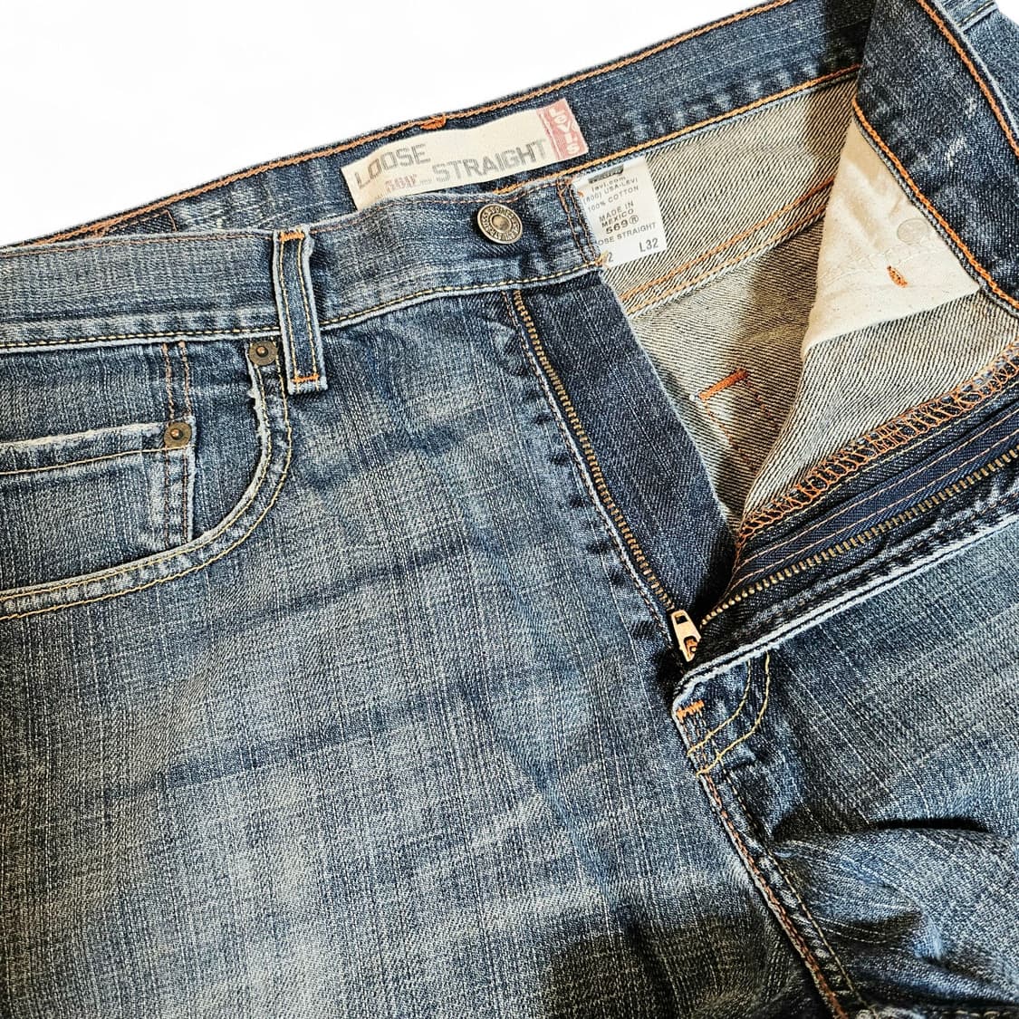 [32][리바이스]00's 569™루즈 스트레이트핏 워시드 데님 상품이미지4