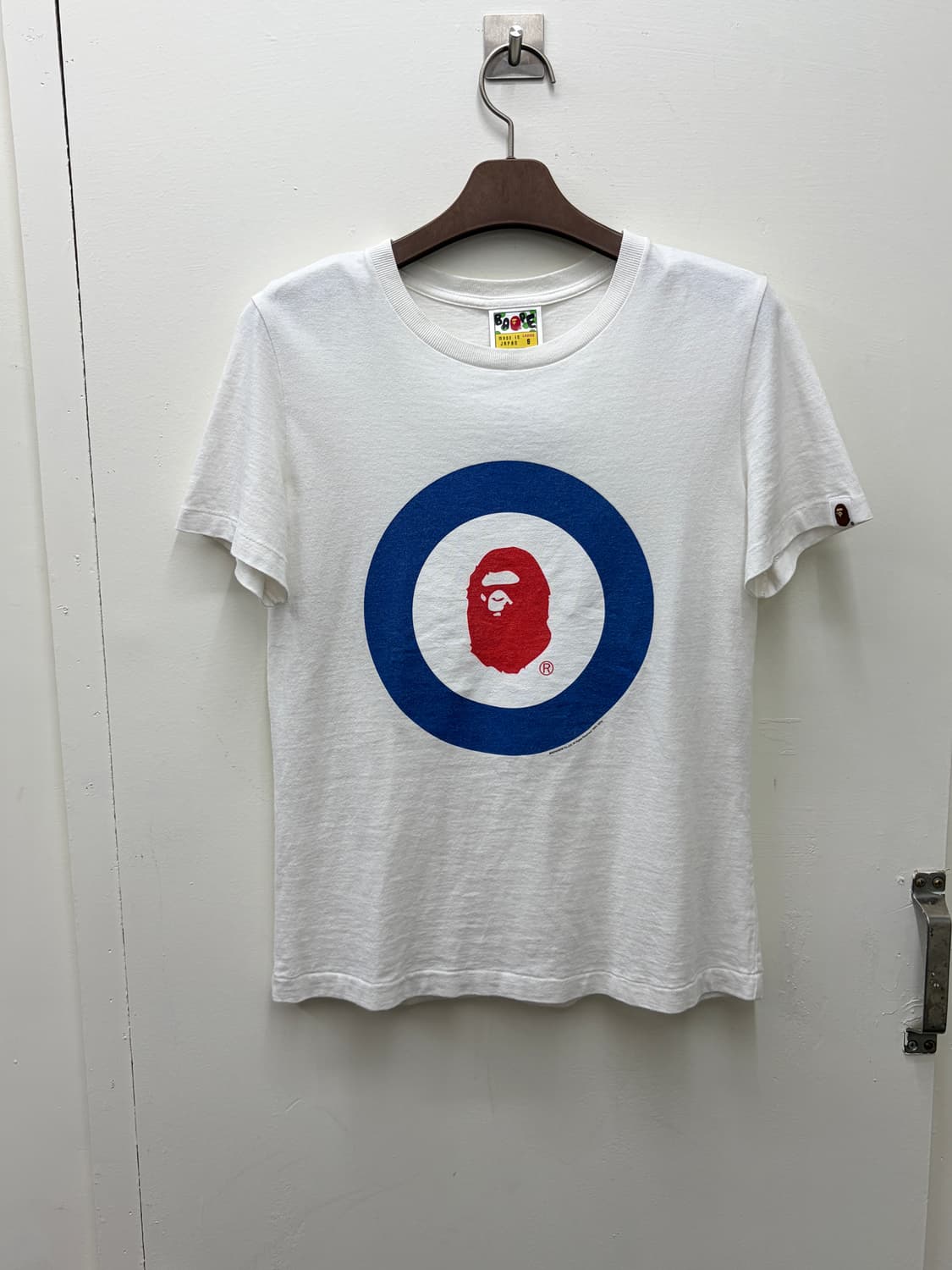 딱붙핏))) 베이프 타겟 로고 반팔  상품이미지5