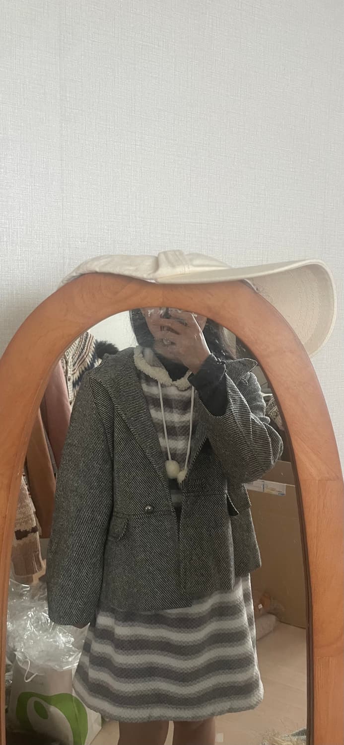 모리걸 빈티지 무채색 사와코 set🤍🩶 상품이미지5