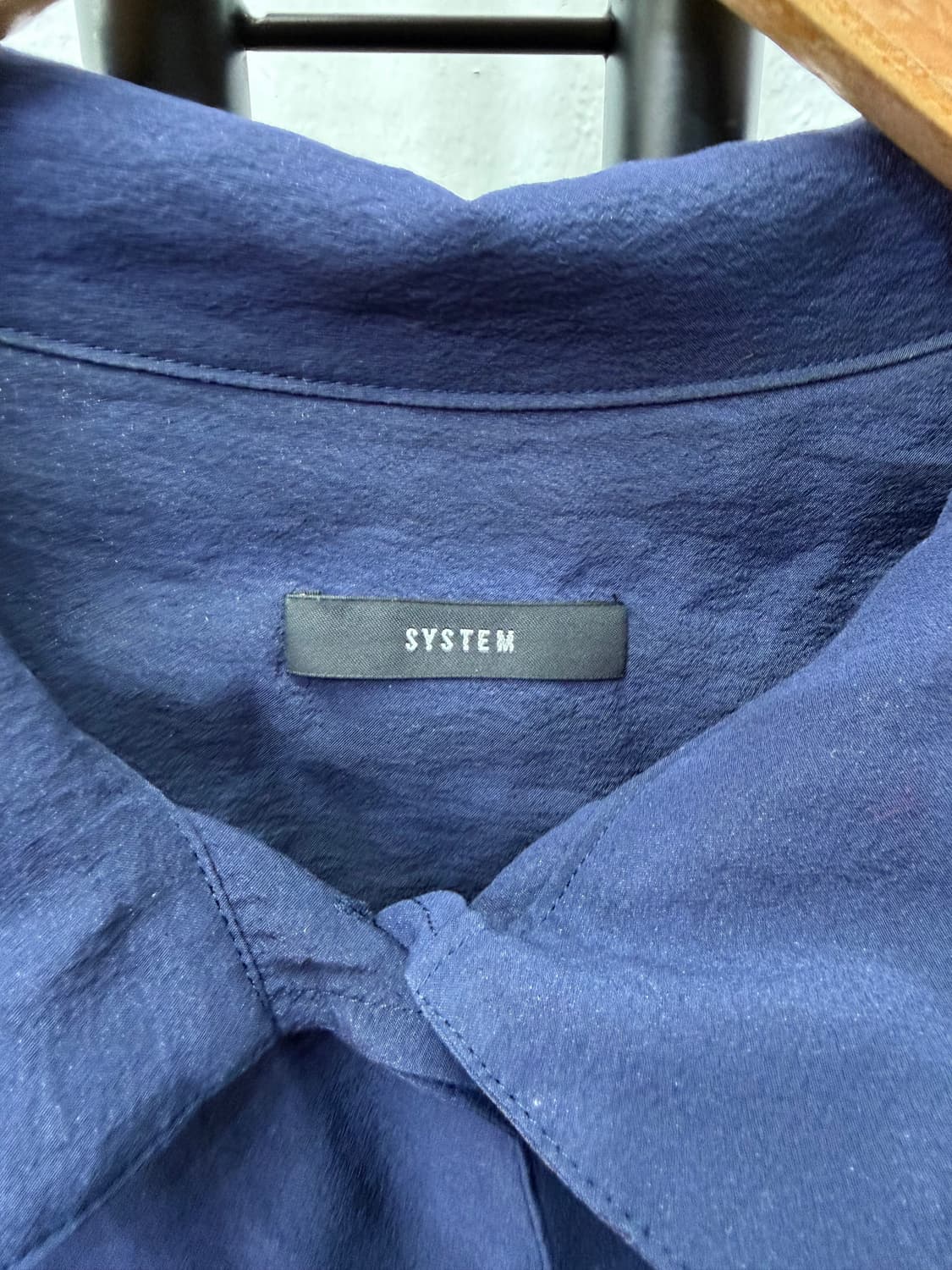 정품) 시스템 한섬 20ss 오버핏 셔츠형 원피스 82 상품이미지6