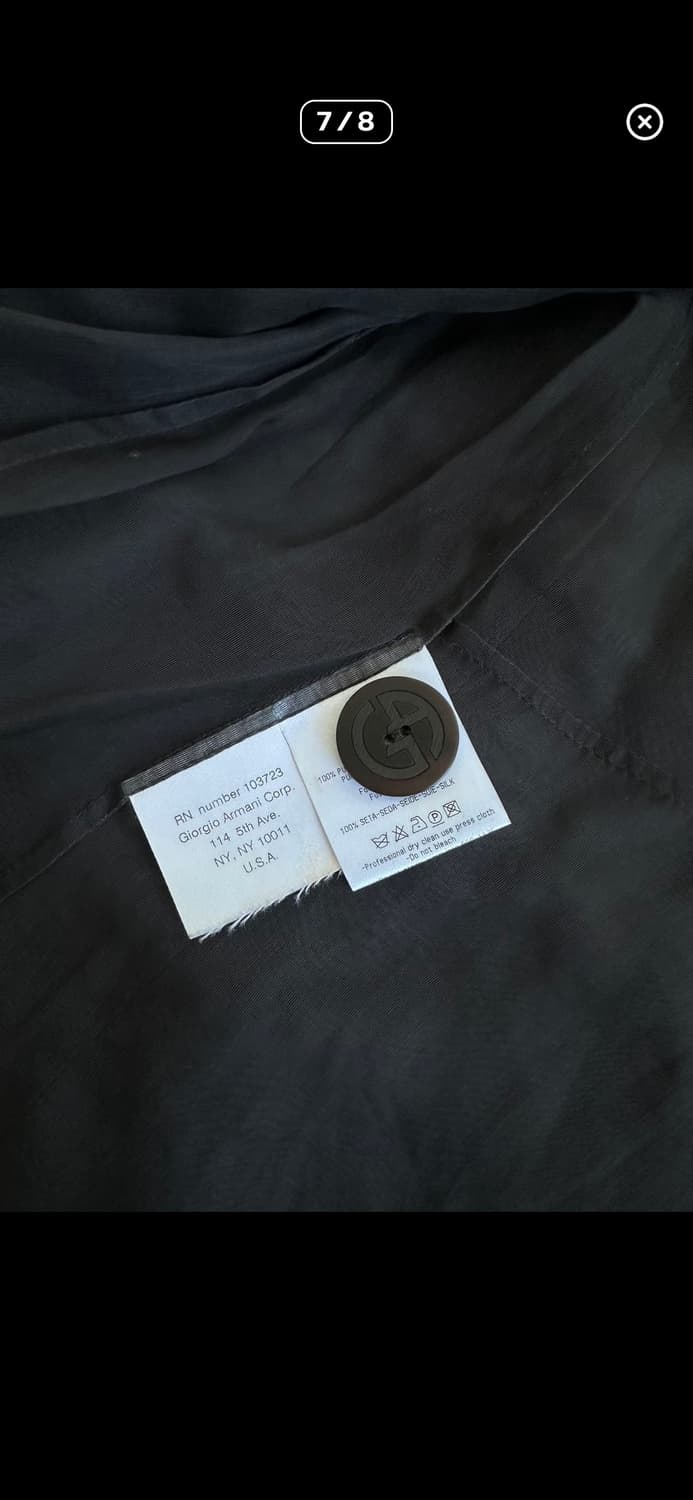 조르지오 아르마니 아카이브 실크 쉬폰 레이어드 블레이저 상품이미지7