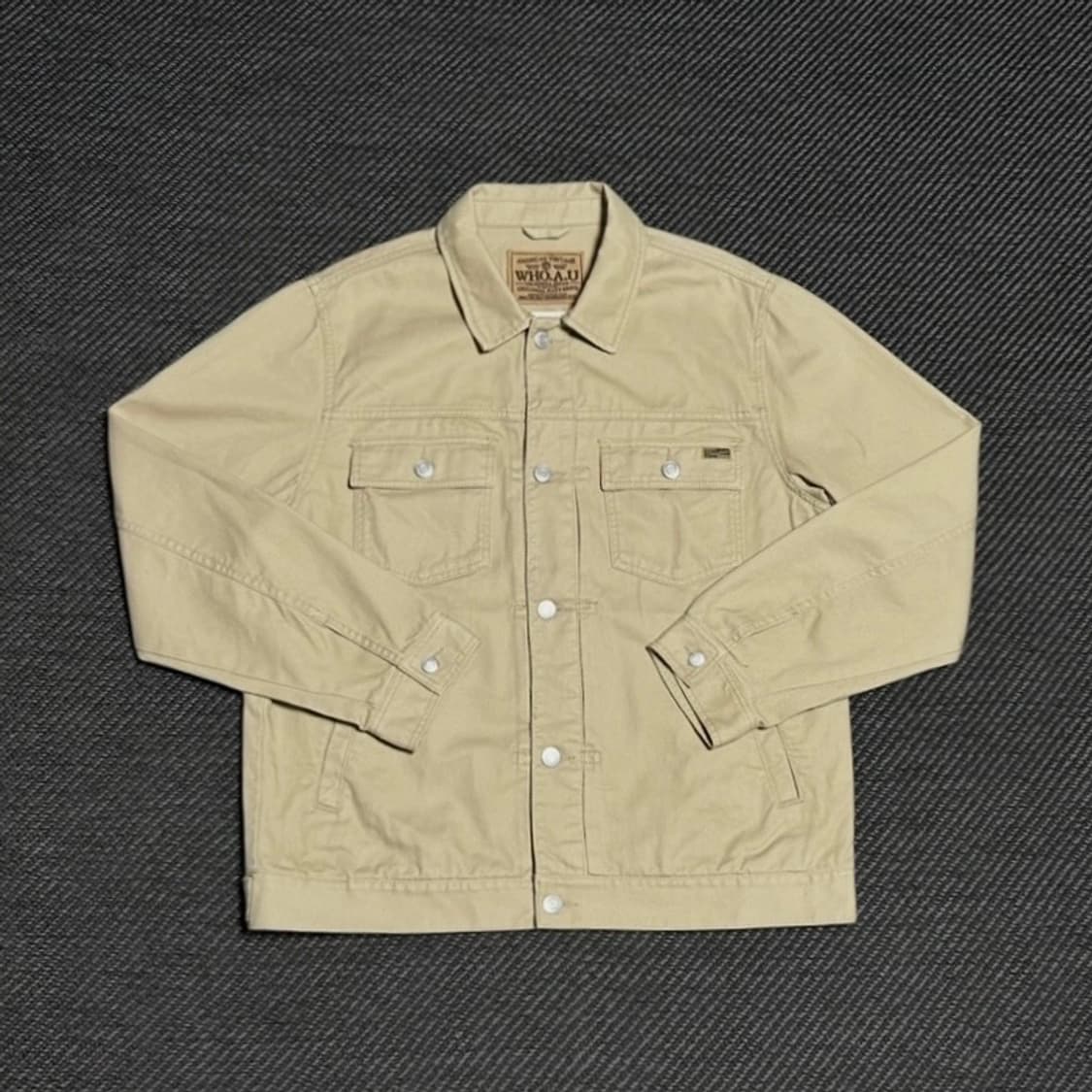 [XL] Who.a.u 후아유 베이지 트러커 자켓 상품이미지1