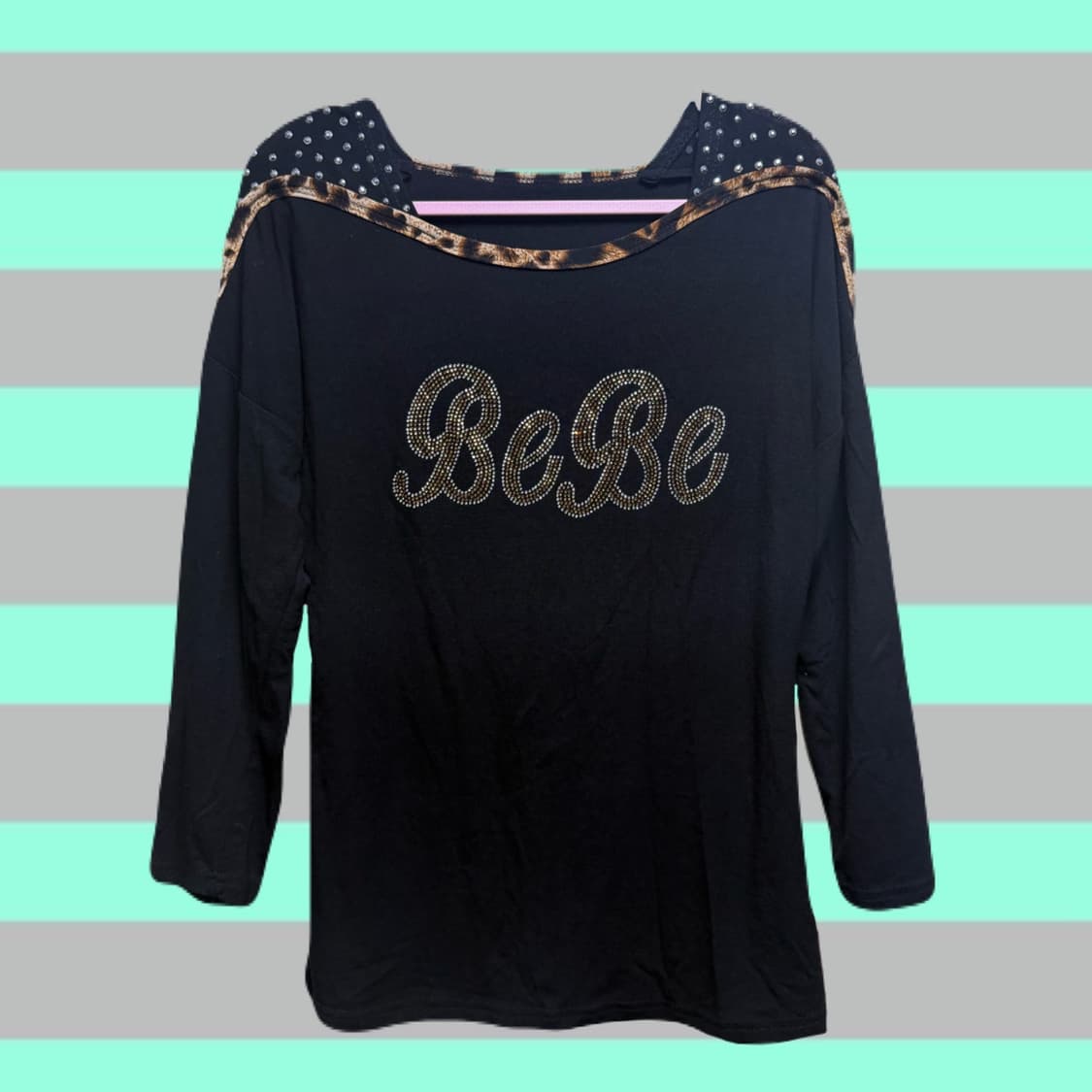 오네갸루 레오파드 롱슬리브 상품이미지1