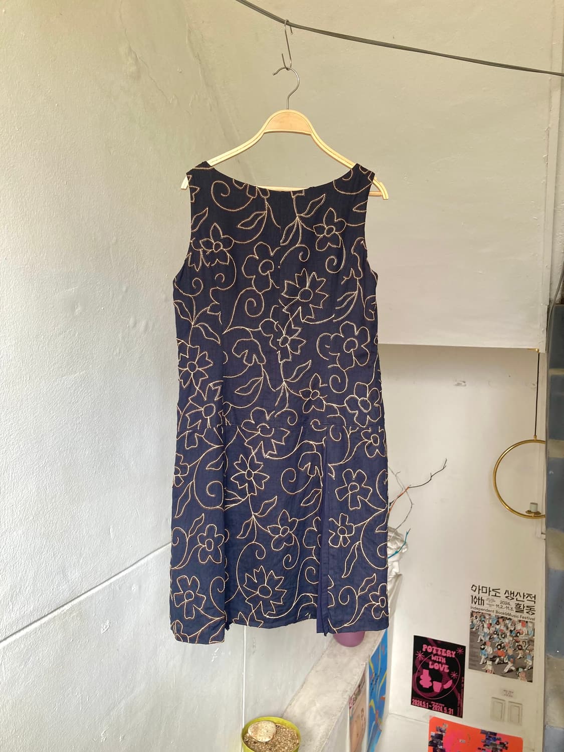 플리츠 디테일 플라워 원피스 상품이미지6