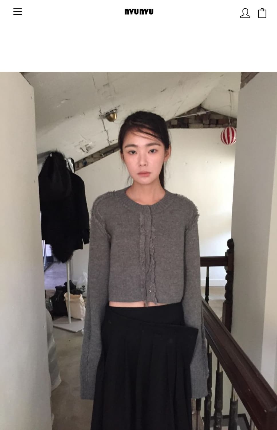 뉴뉴 텍스처서울 가디건 블랙 상품이미지1