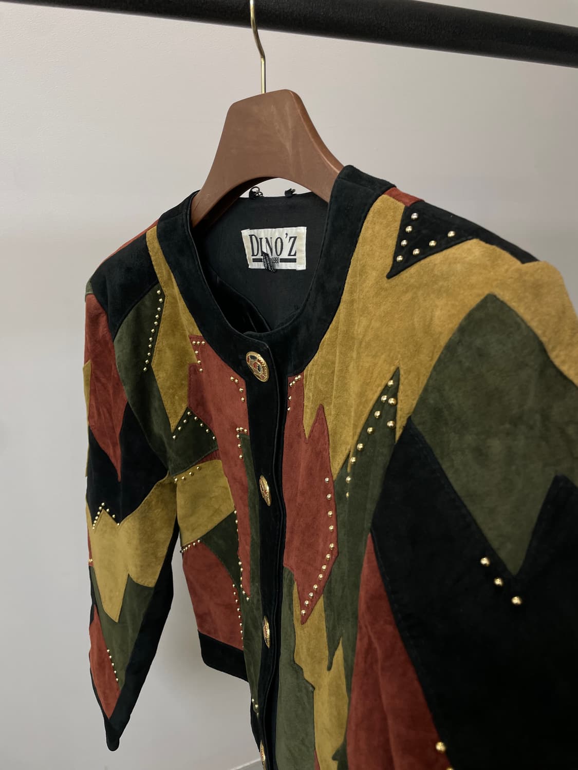 (38) Dino'z 빈티지 패치워크 레더 자켓 상품이미지2