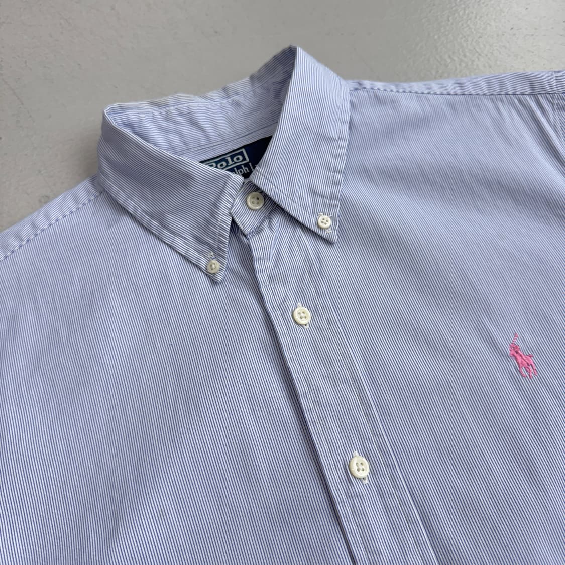 폴로 포니 스트라이프 반팔 셔츠 상품이미지3