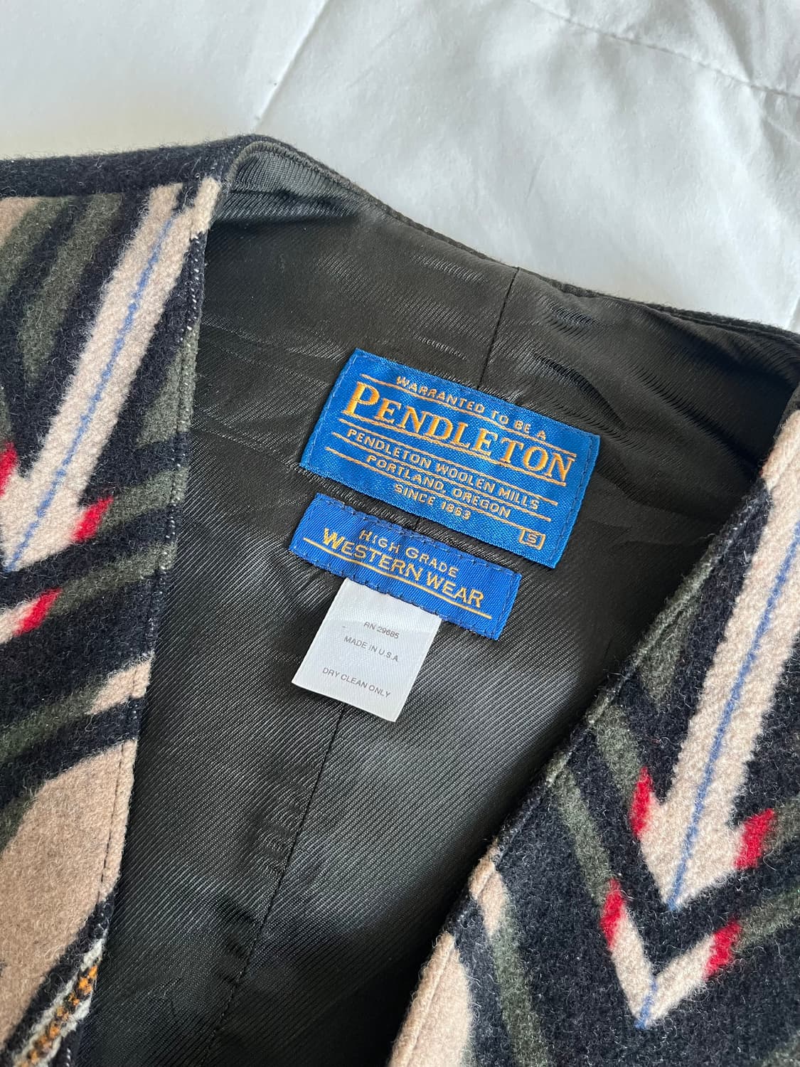 Pendleton 웨스턴 웨어 네이티브 패턴 울 베스트 상품이미지2