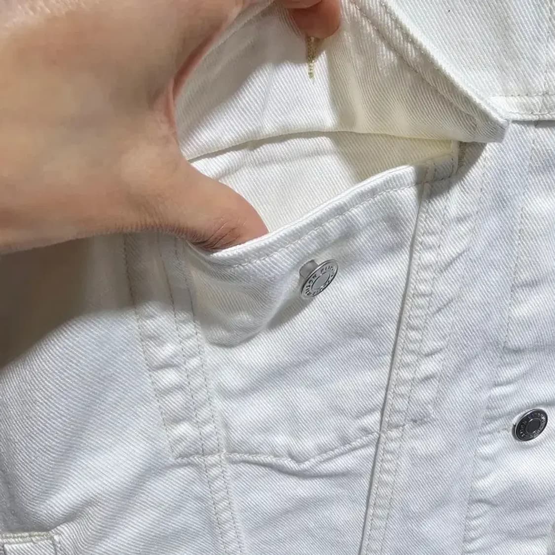 메종키츠네 화이트 데님 자켓~55 상품이미지7