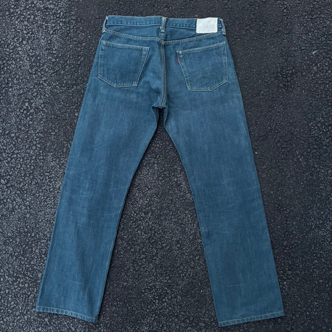 일본 타블로이드 뉴스 셀비지 데님 팬츠 상품이미지5