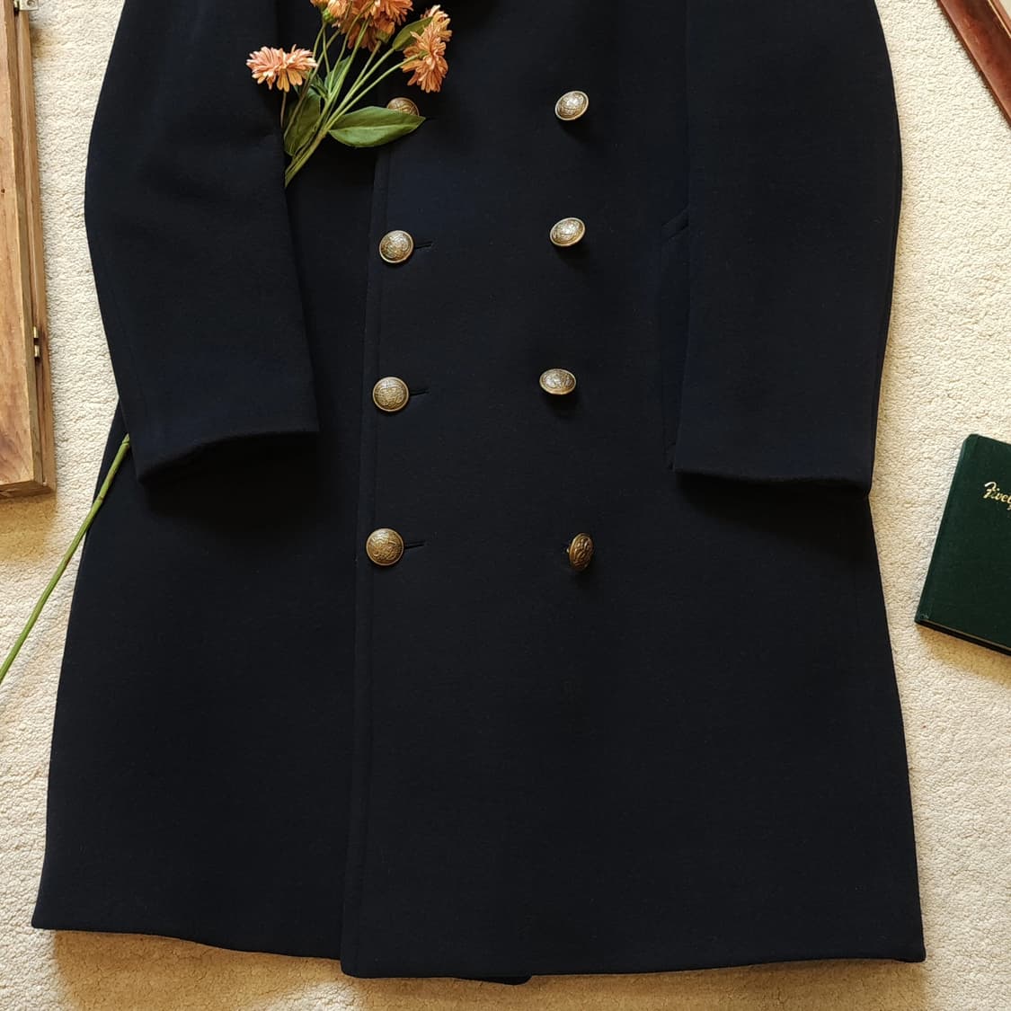 폴로 밀리터리 코트 헤비울 더블코트 이태리 메이드 42r 상품이미지5