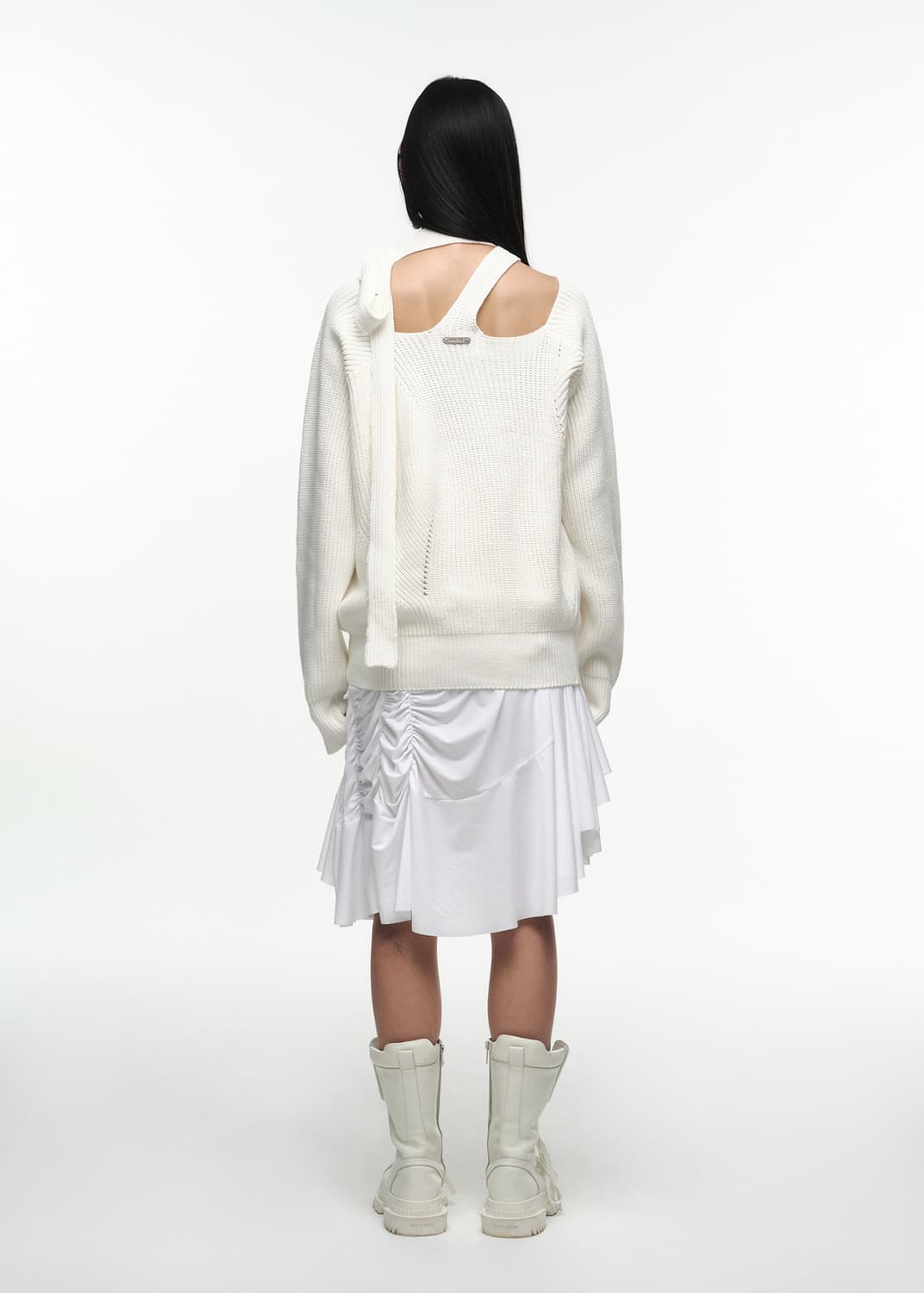 나체 슬릿 타이 니트 상품이미지3