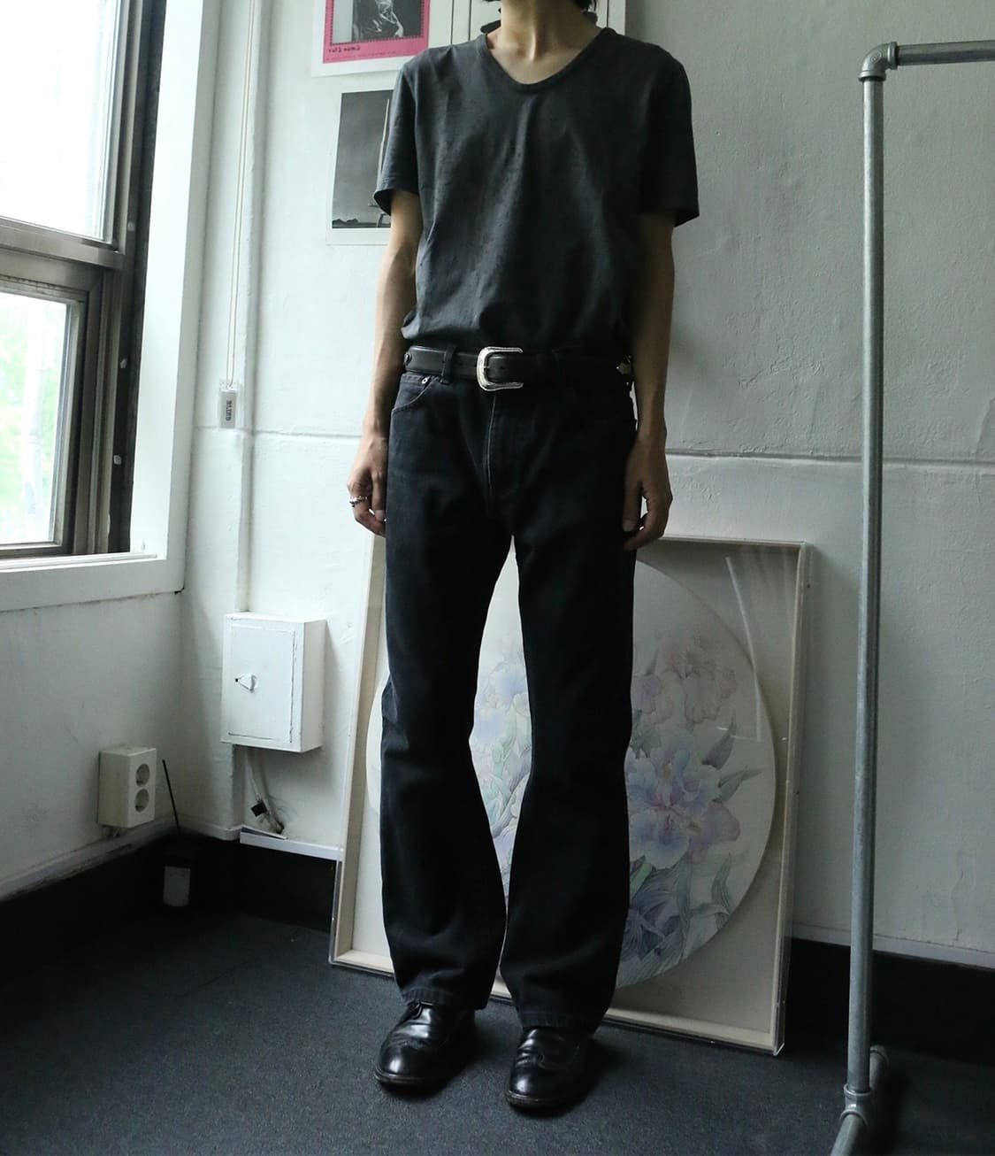 리바이스 517 블랙 부츠컷 데님 팬츠 32 상품이미지1