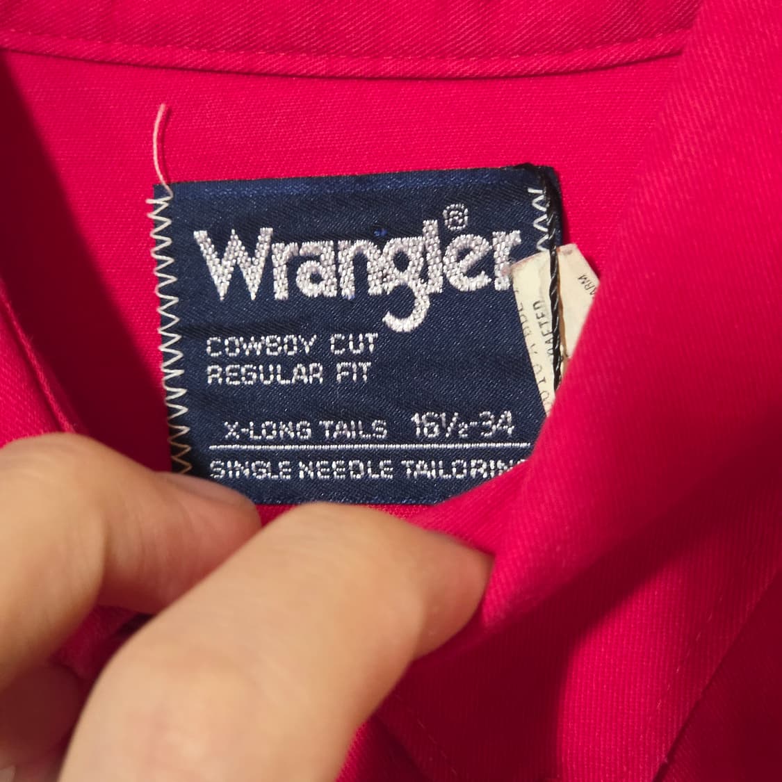 랭글러 레드 웨스턴 오버핏 코튼 셔츠 상품이미지8