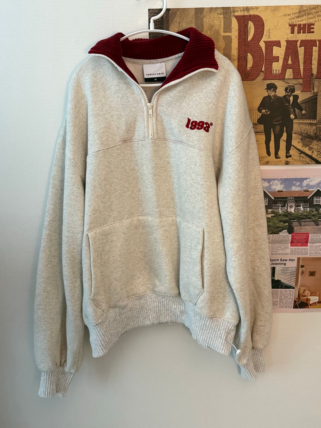 1993스튜디오 반집업 맨투맨 상품이미지1