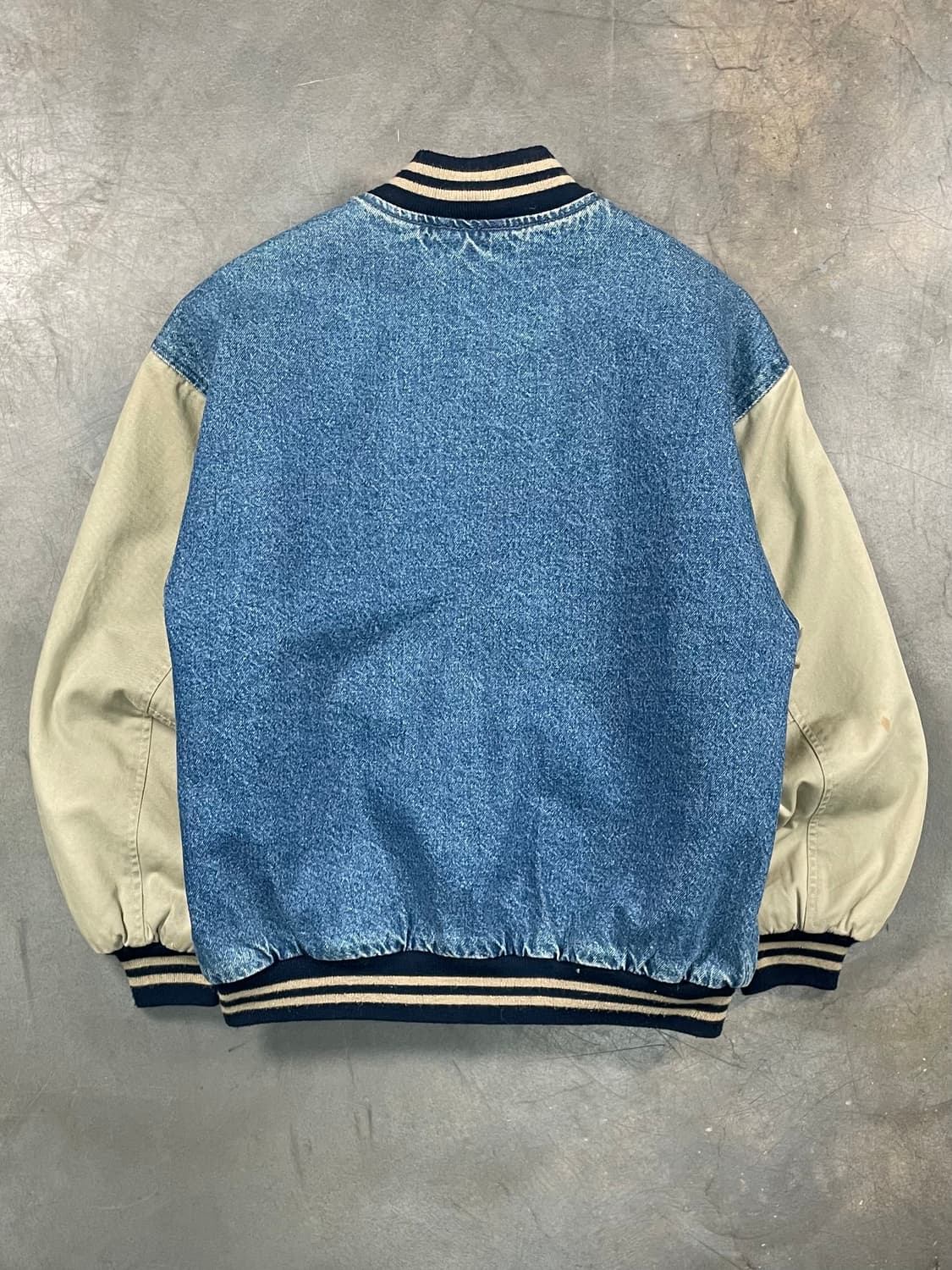 90-00s 갭 데님 바시티 자켓 상품이미지4