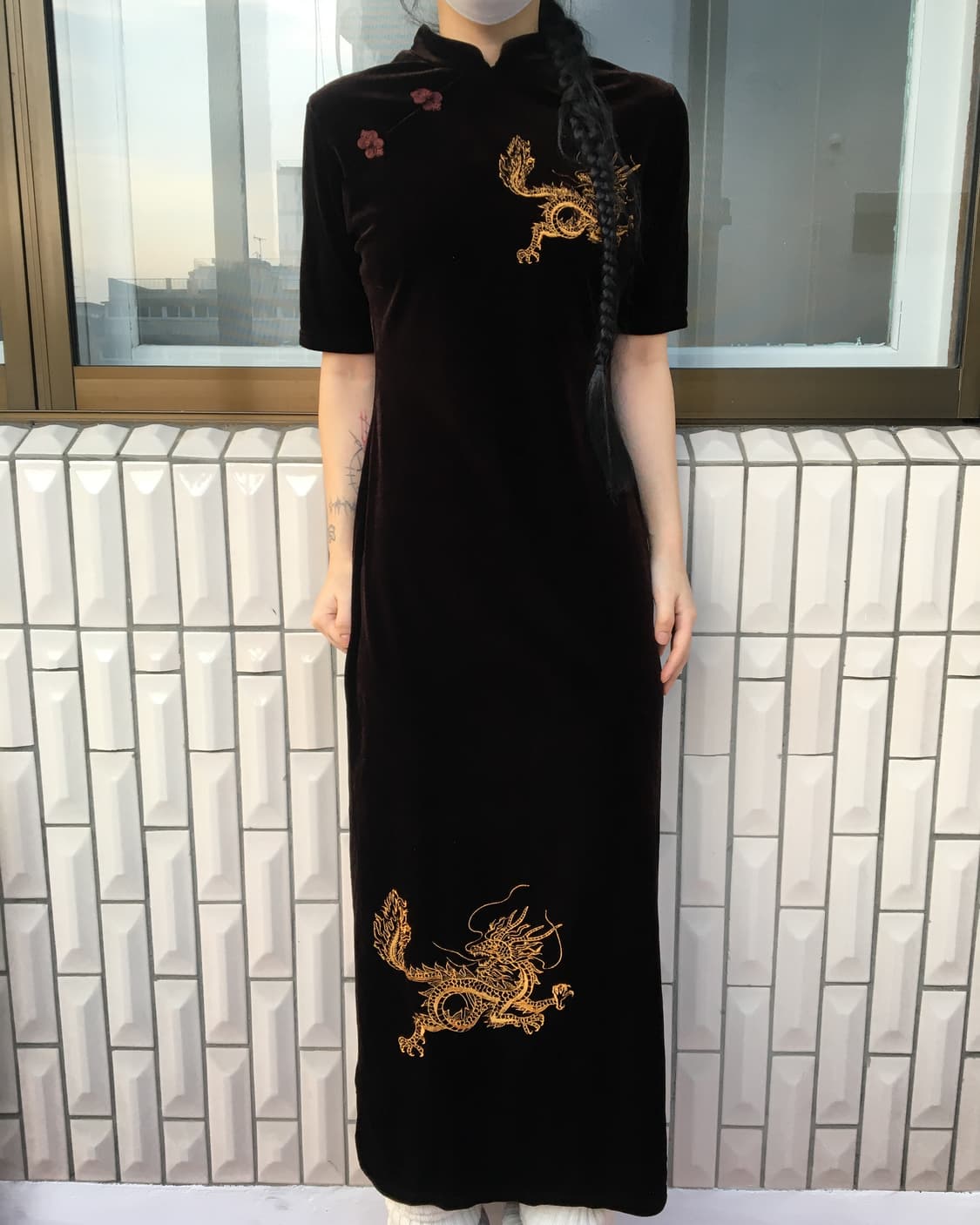 Oriental mood velvet qipao 상품이미지1